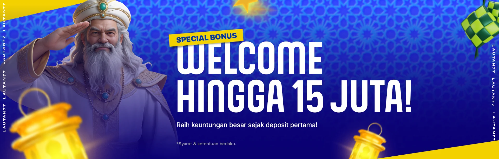 WELCOME BONUS UP TO Rp 15.000.000