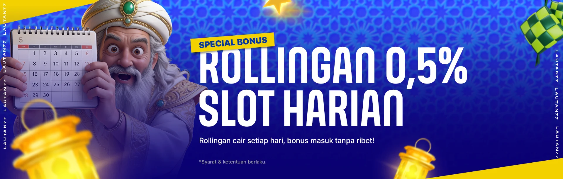 ROLLINGAN SLOT 0.5% HARIAN