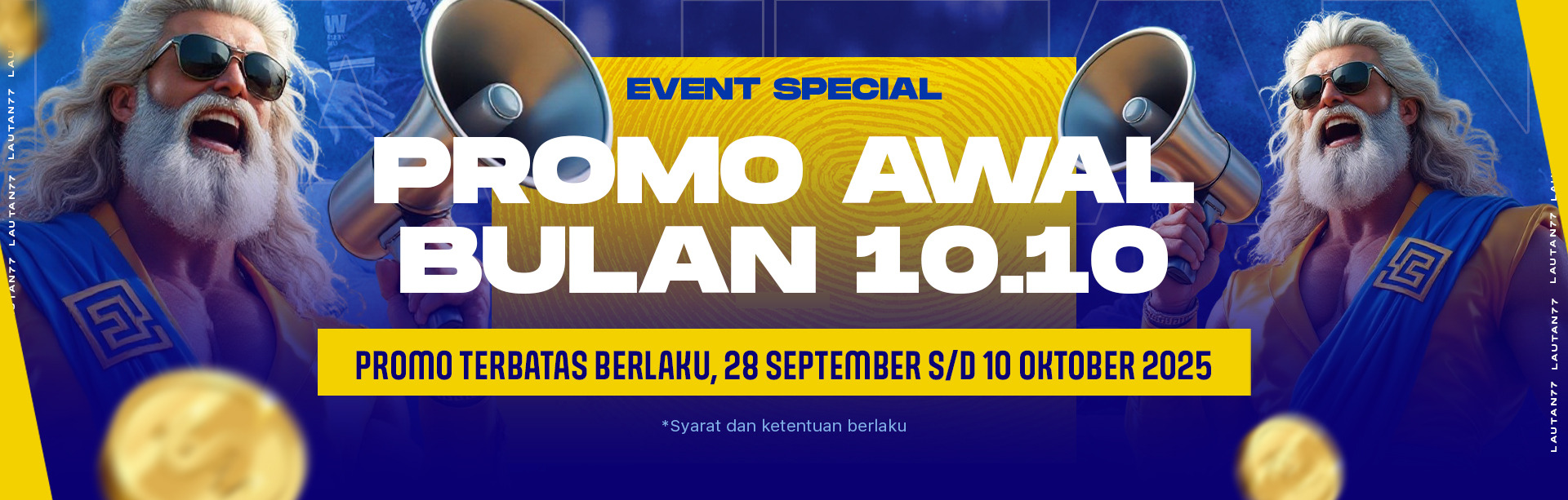 BONUS VIP AWAL AKHIR BULAN 10.10