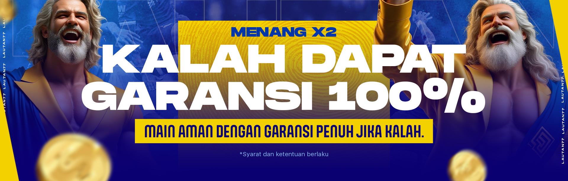 PROMO SPESIAL MENANG DAPAT BONUS 2X / KALAH DAPAT UANG KEMBALI 100%