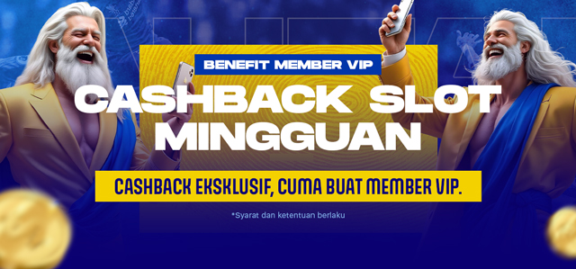 CASHBACK SLOT MINGGUAN MEMBER VIP