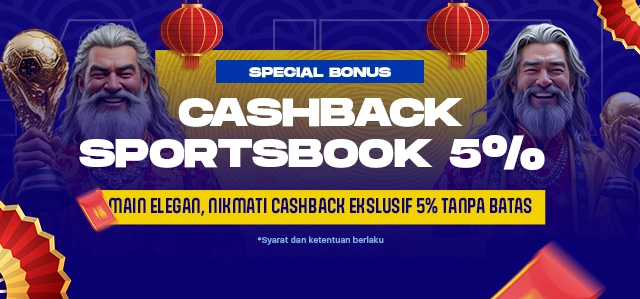 CASHBACK SPORTSBOOK 5%