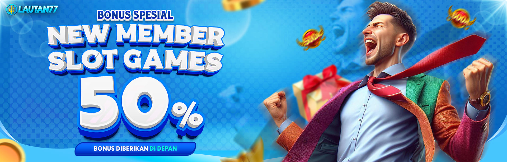 NEW MEMBER 50% SLOT GAMES DI DEPAN